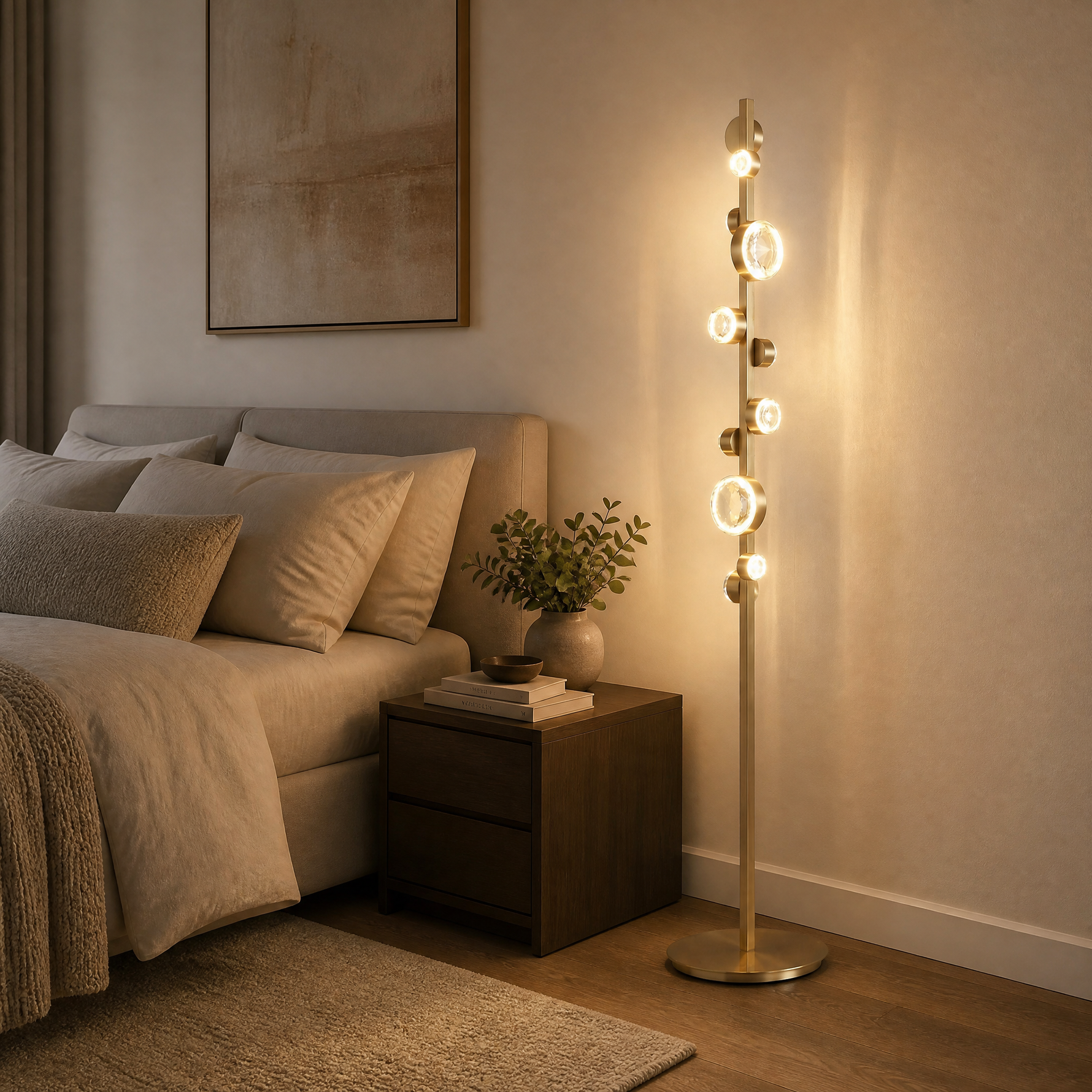 Yiosi Series Crystal Floor Lamp Style C