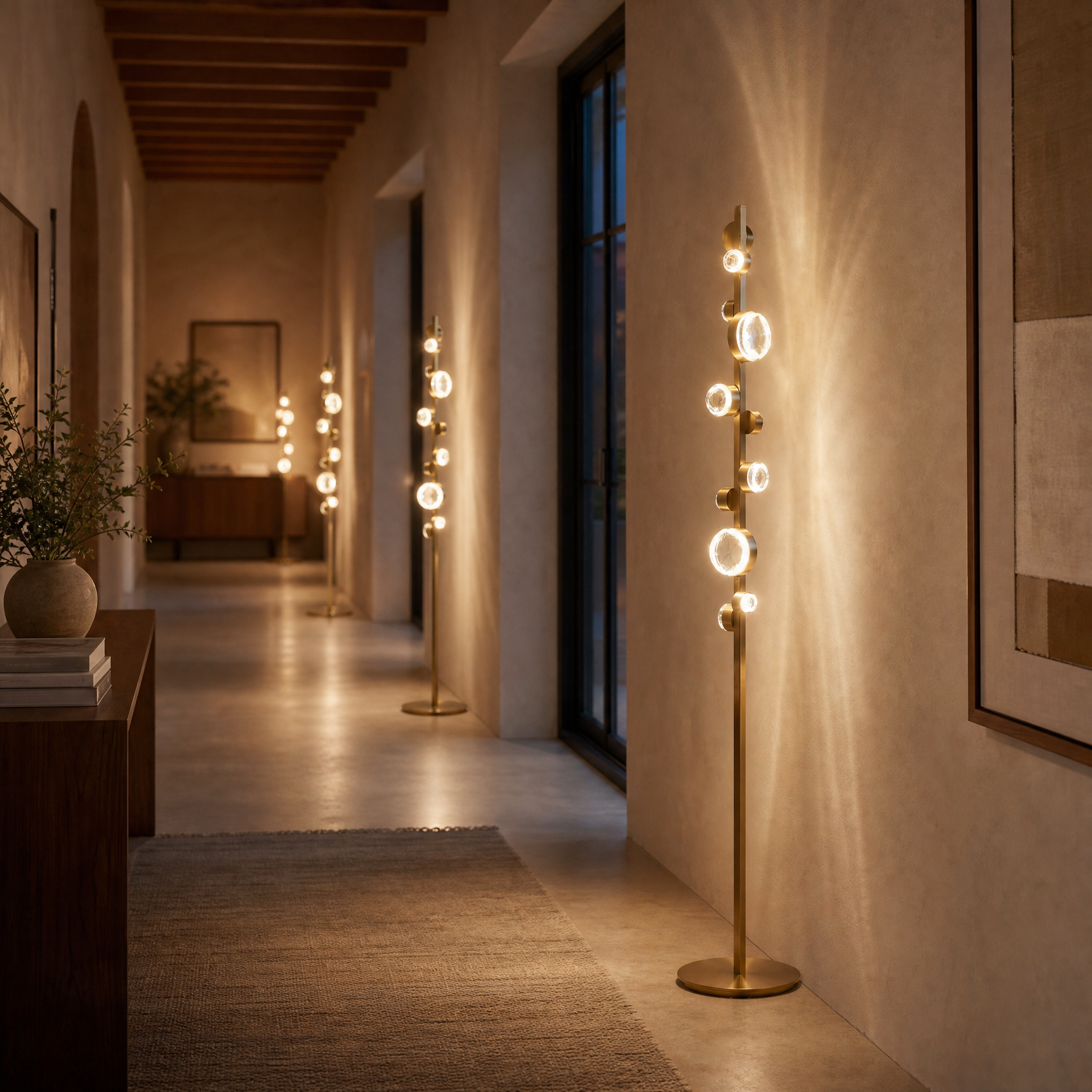 Yiosi Series Crystal Floor Lamp Style C