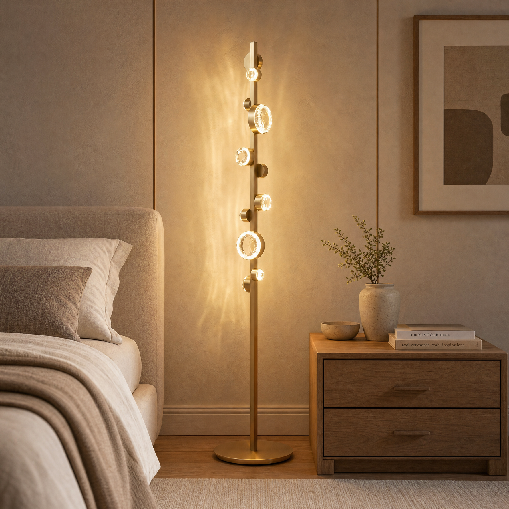 Yiosi Series Crystal Floor Lamp Style C