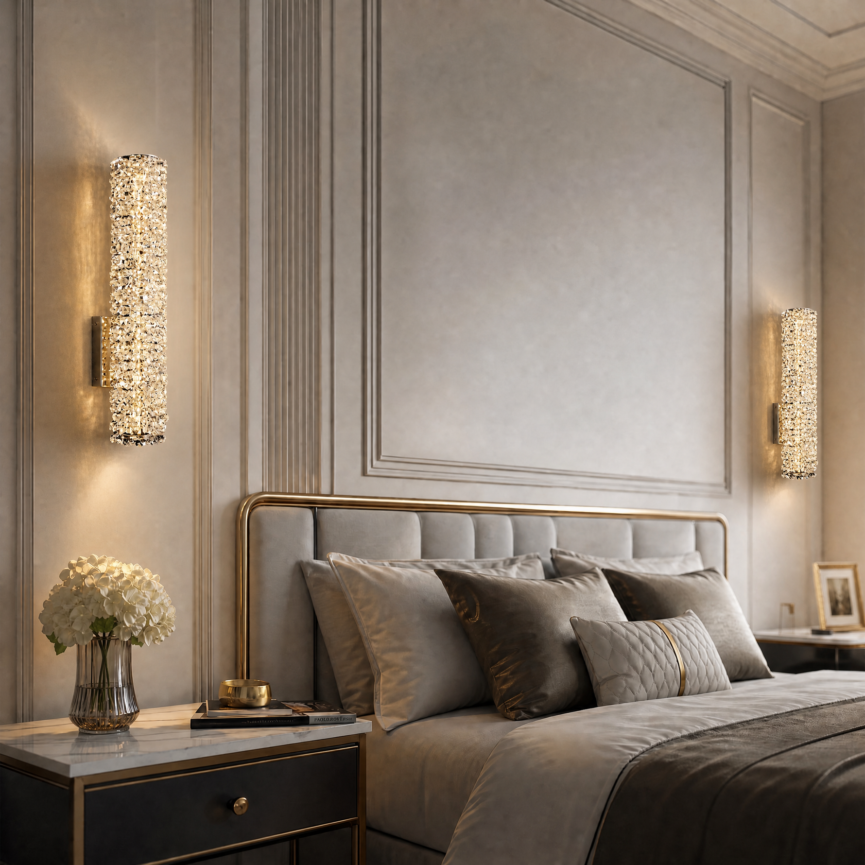 Yiosi Series Crystal Wall Sconce 5"