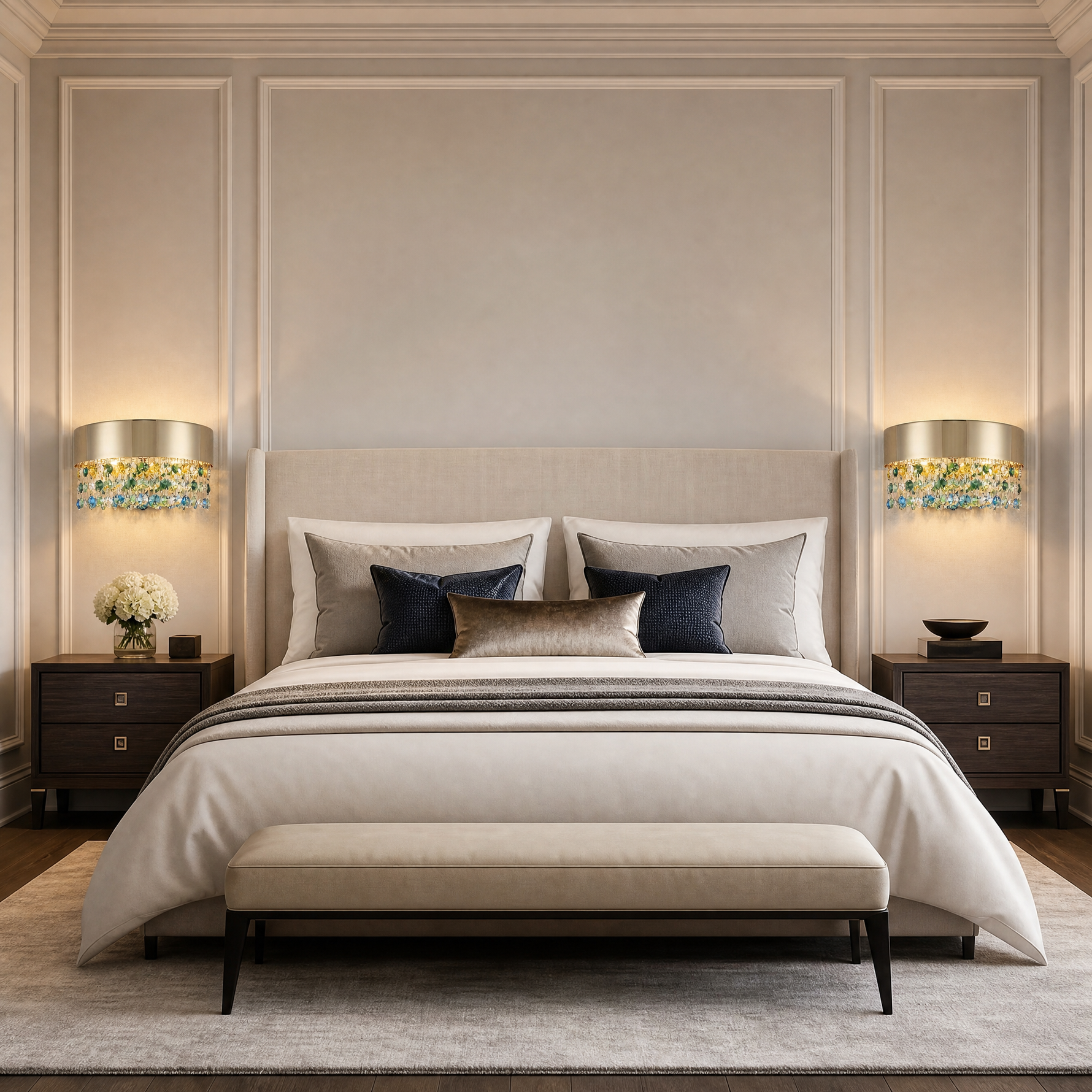 Yiosi Series Crystal Wall Sconce 8"