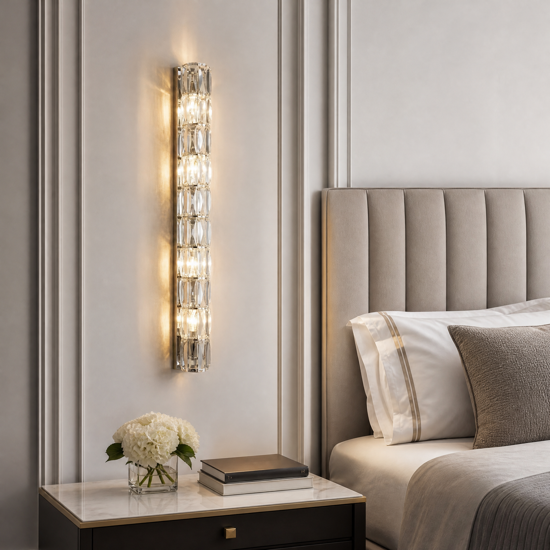 Yiosi Series Crystal Wall Sconce Style C