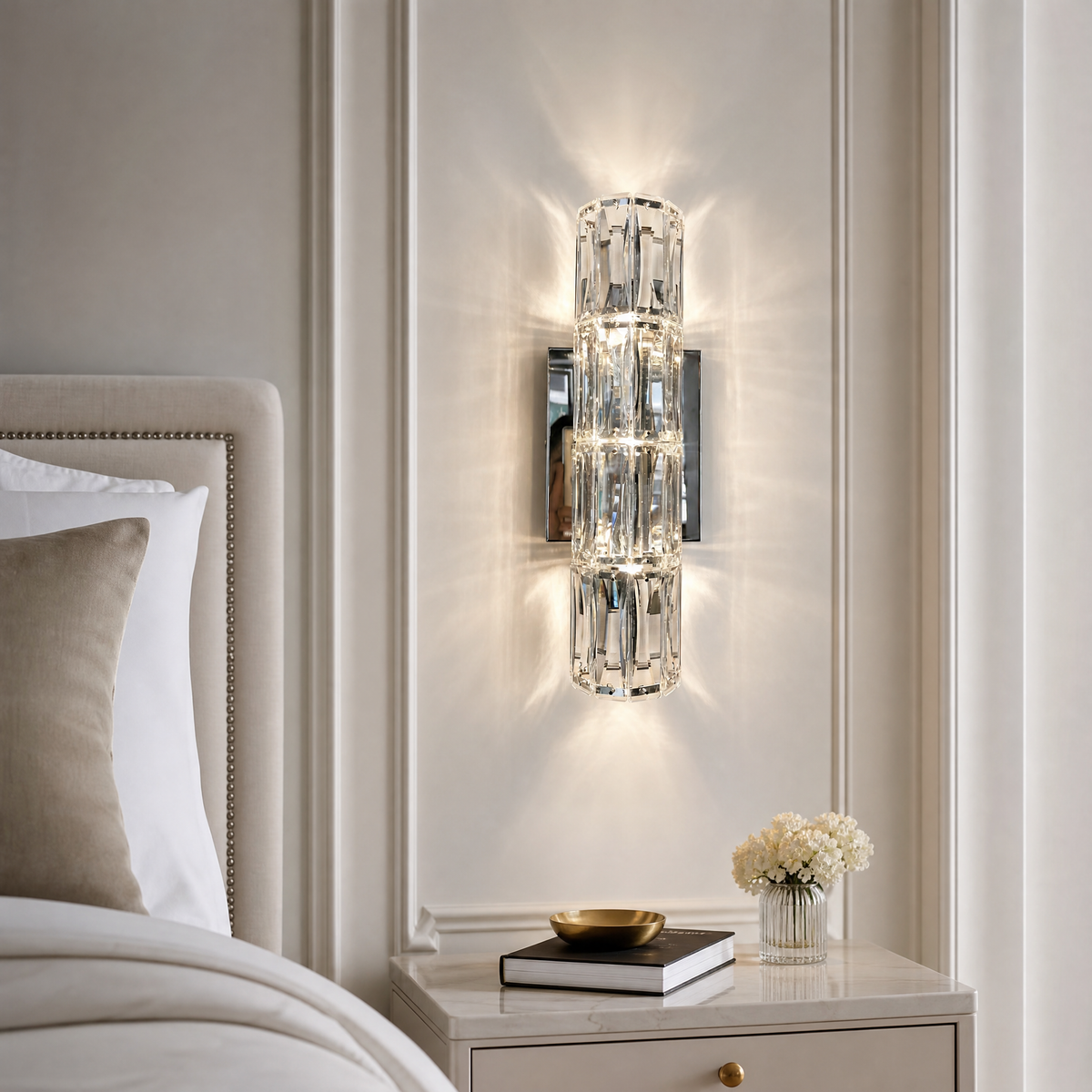 Yiosi Series Crystal Wall Sconce Style C