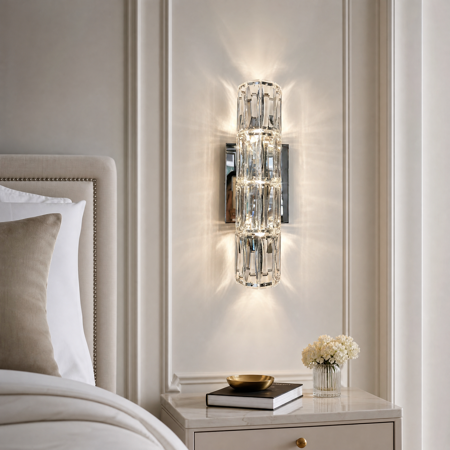 Yiosi Series Crystal Wall Sconce Style C