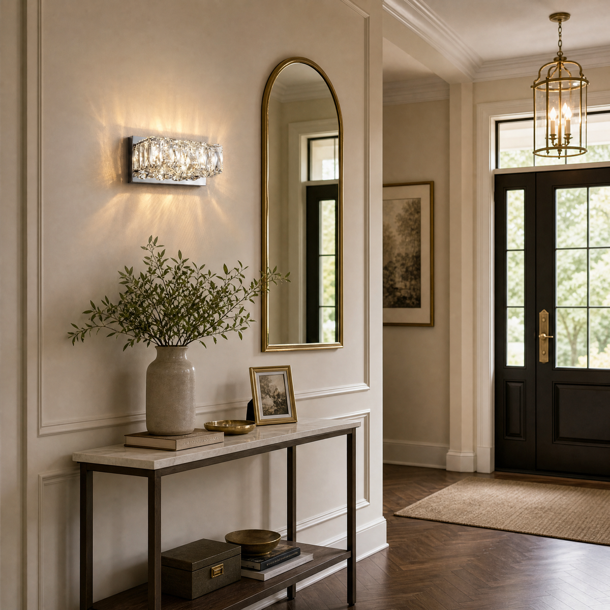 Yiosi Series Crystal Wall Sconce Style D