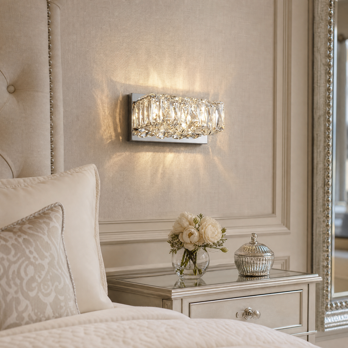 Yiosi Series Crystal Wall Sconce Style D