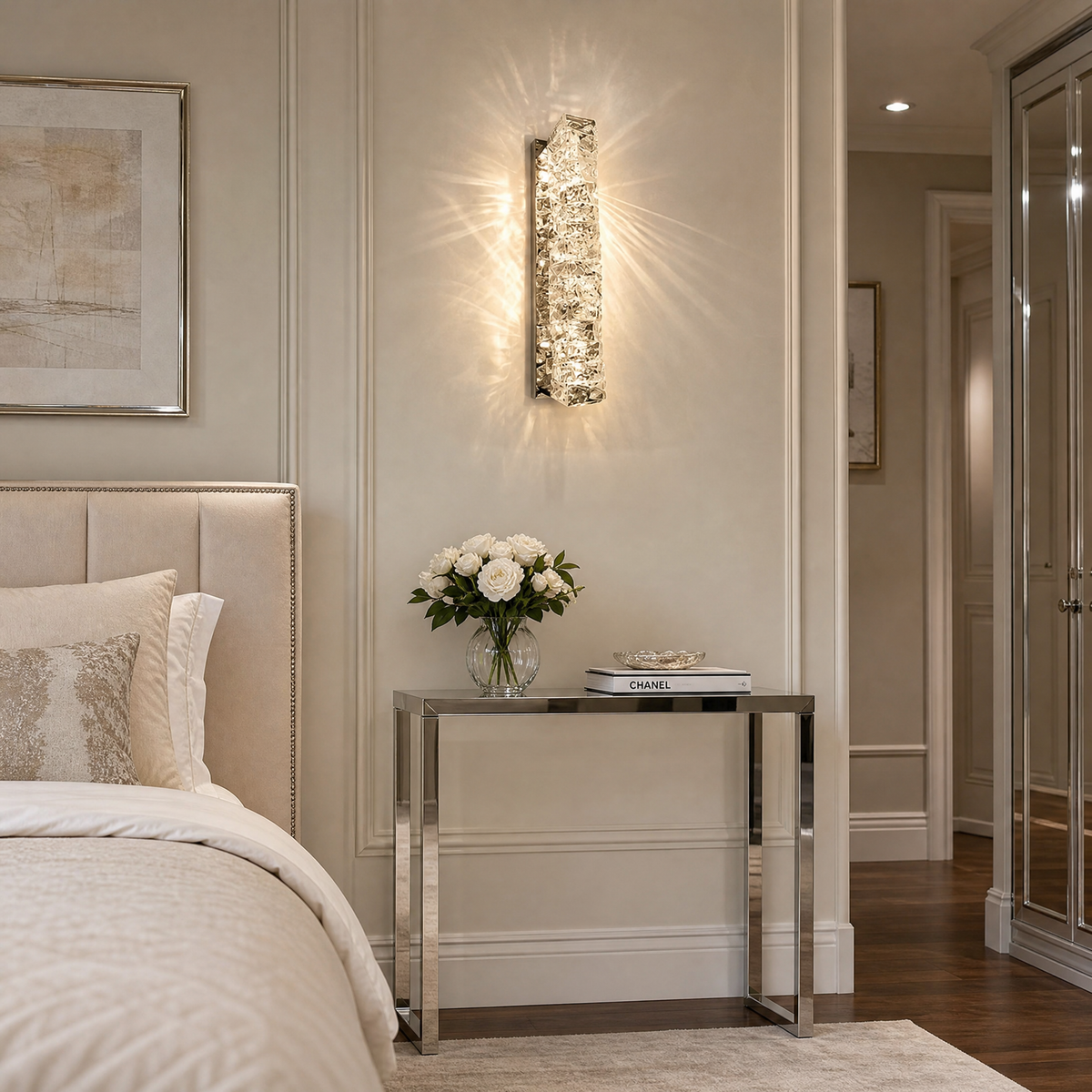 Yiosi Series Crystal Wall Sconce Style D