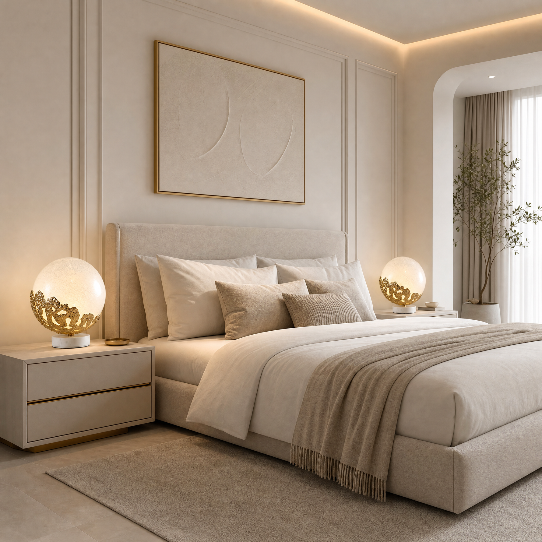 Yiosi Series Glass Table Lamp Style F