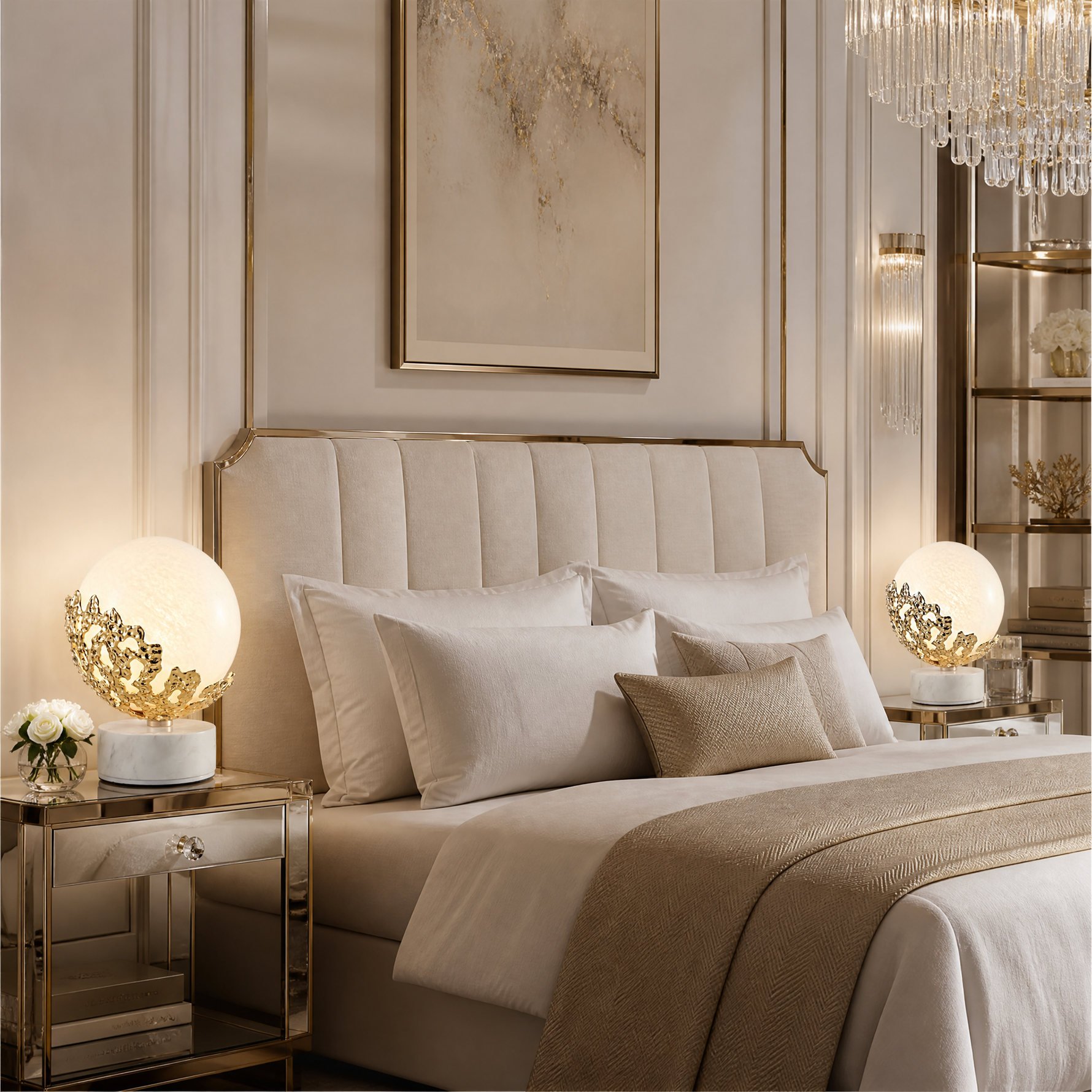 Yiosi Series Glass Table Lamp Style F
