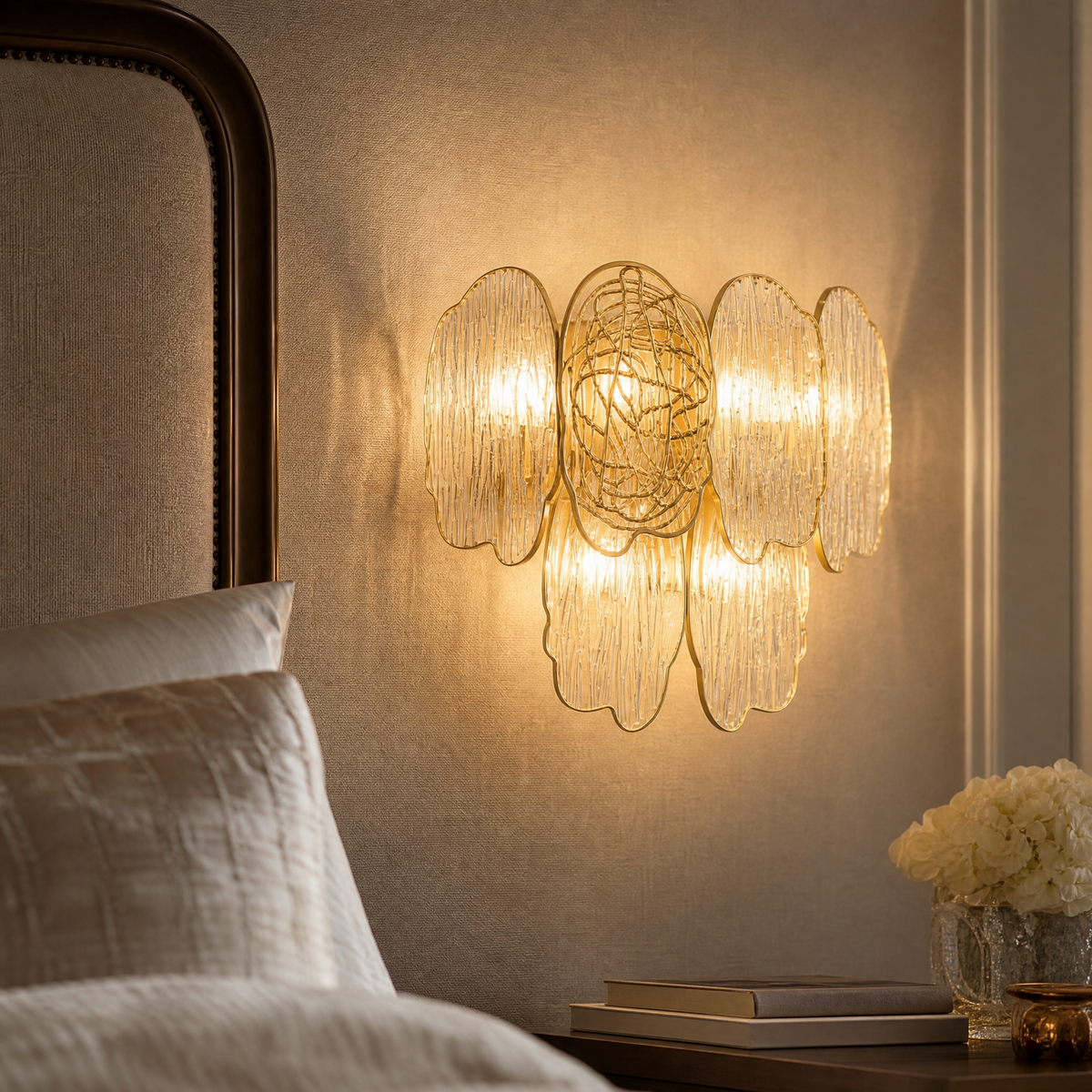 Yiosi Series Glass Wall Sconce 16"