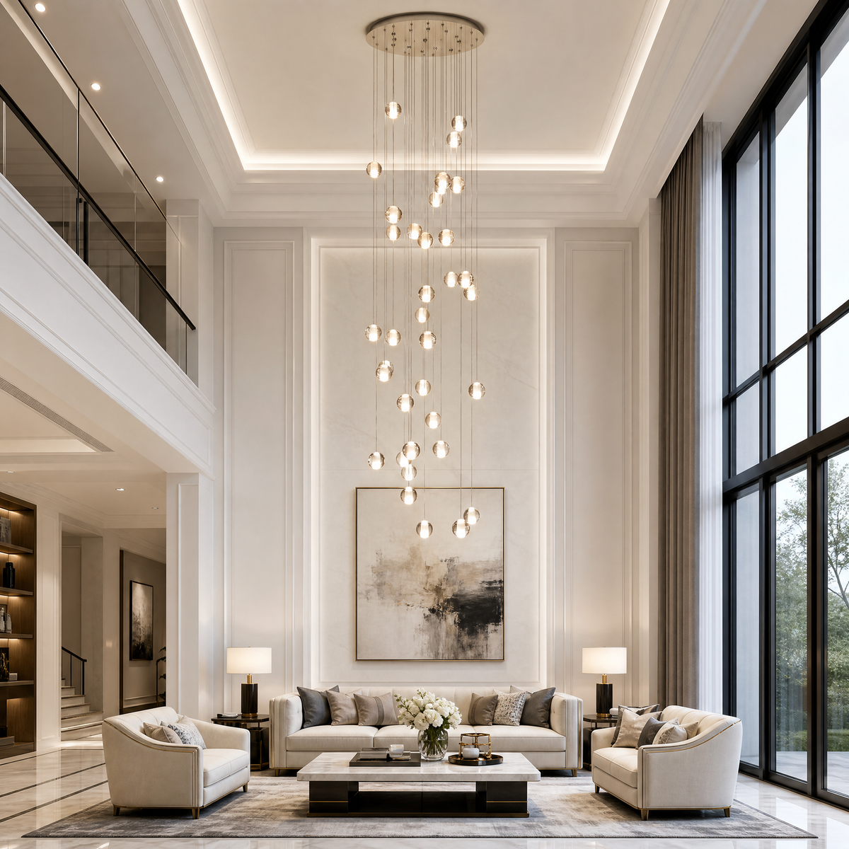 Yiosi Series Grand Cascading Crystal Chandelier