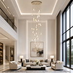 Yiosi Series Grand Cascading Crystal Chandelier