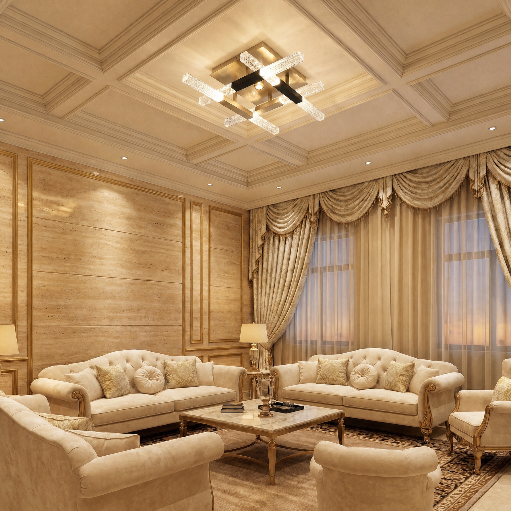 Yiosi Series Linear Glass Celling lamp