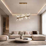 Yiosi Series Linear Glass Chandelier 39" Style A