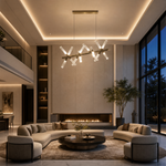 Yiosi Series Linear Glass Chandelier 39" Style A