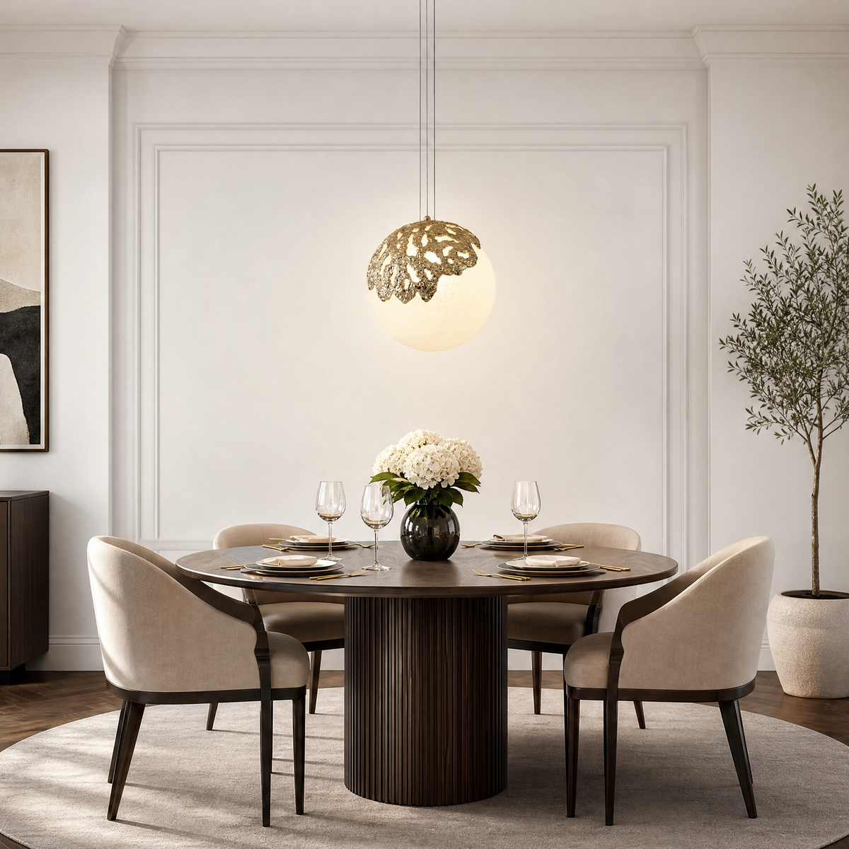 Yiosi Series Linear Glass Chandelier 47" Style A