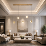 Yiosi Series Linear Glass Chandelier 47" Style A