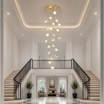Yiosi Series Linear Glass Chandelier 47" Style A