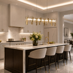 Yiosi Series Linear Glass Chandelier 59"