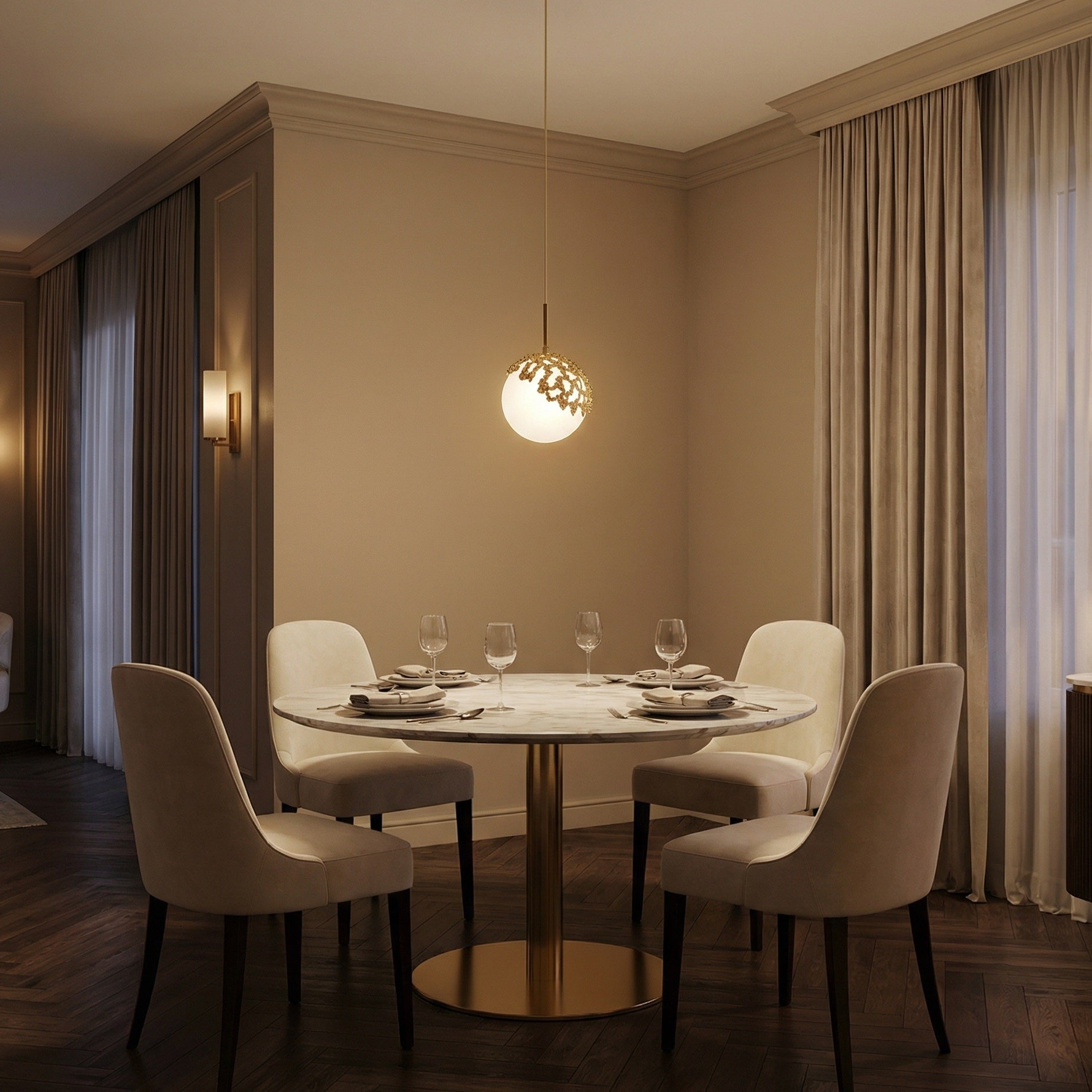 Yiosi Series Mini Glass Pendant Light Style E