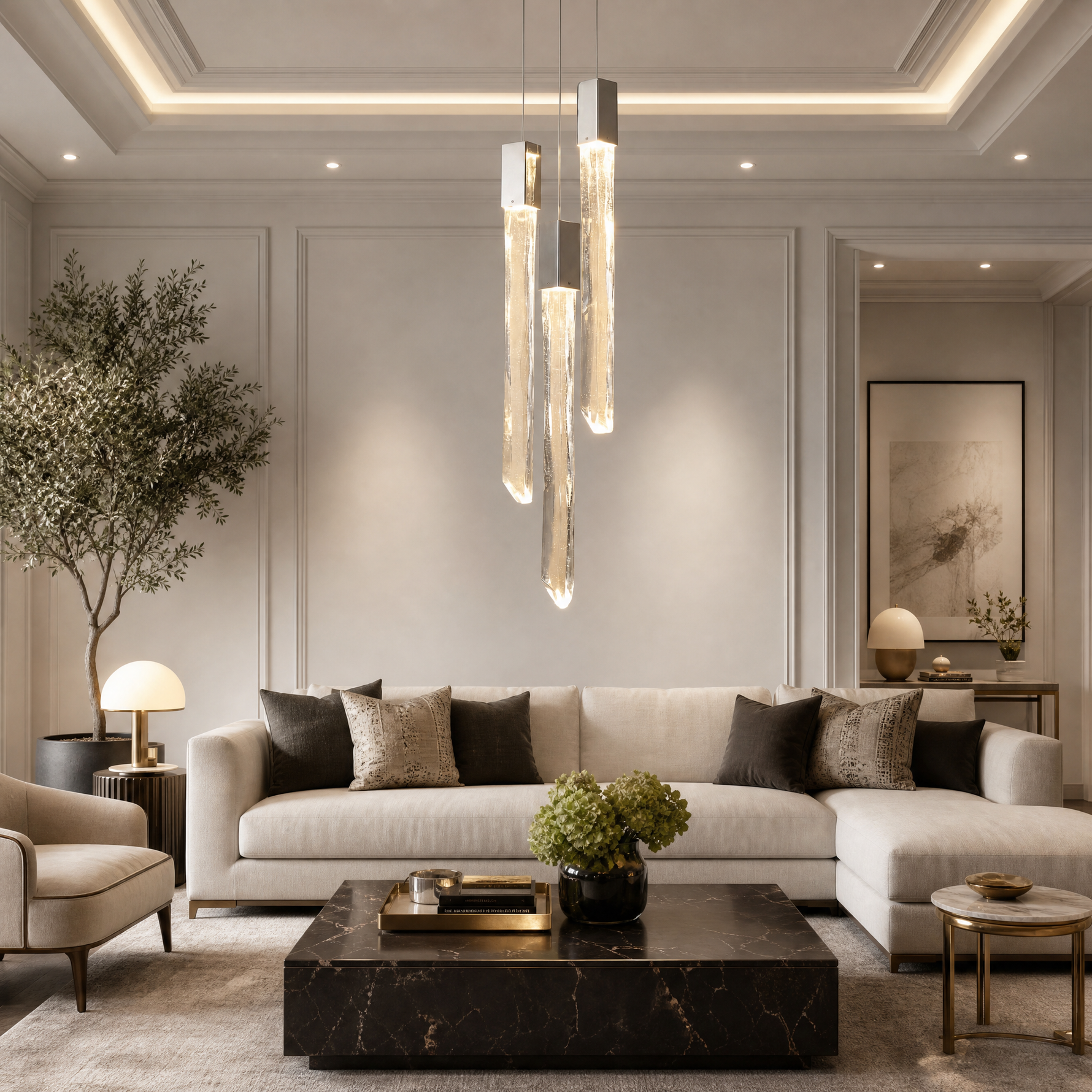 Yiosi Series Mini Glass Pendant Light Style H
