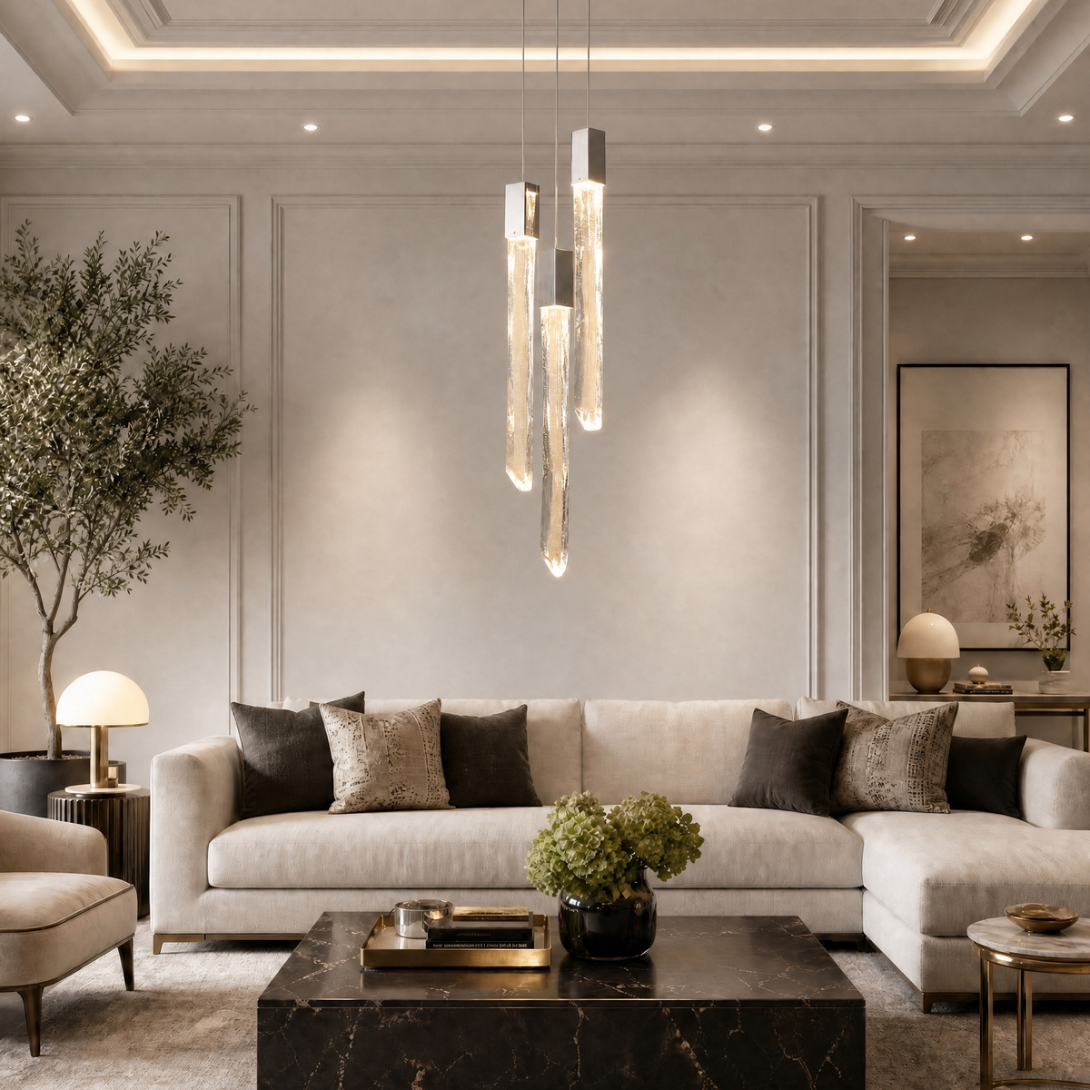 Yiosi Series Mini Glass Pendant Light Style H