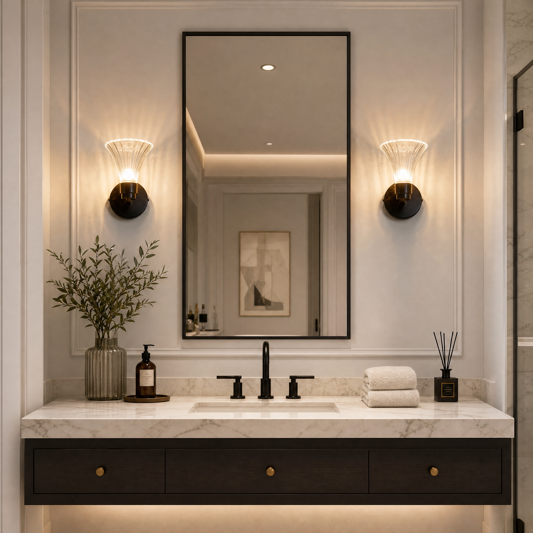 Yiosi Series Mini Glass Wall Sconce Style C