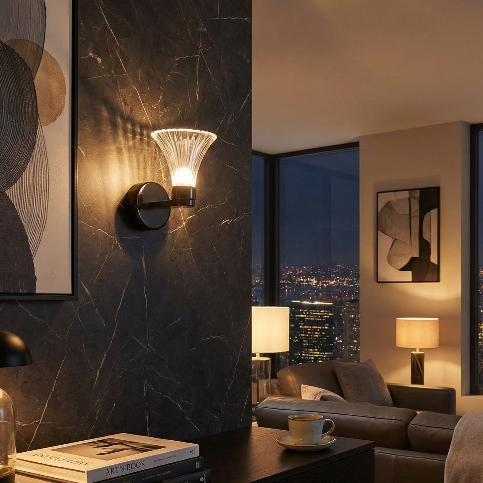 Yiosi Series Mini Glass Wall Sconce Style C