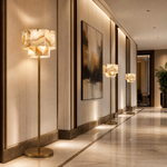Yiosi Series Natural Stone Floor Lamp