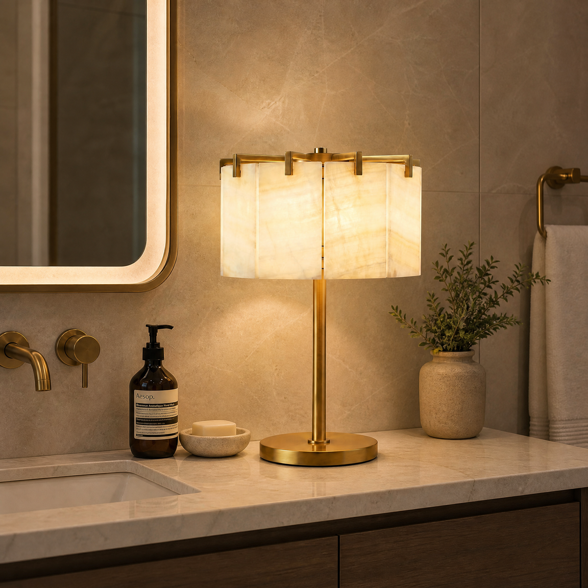 Yiosi Series Natural Stone Table Lamp
