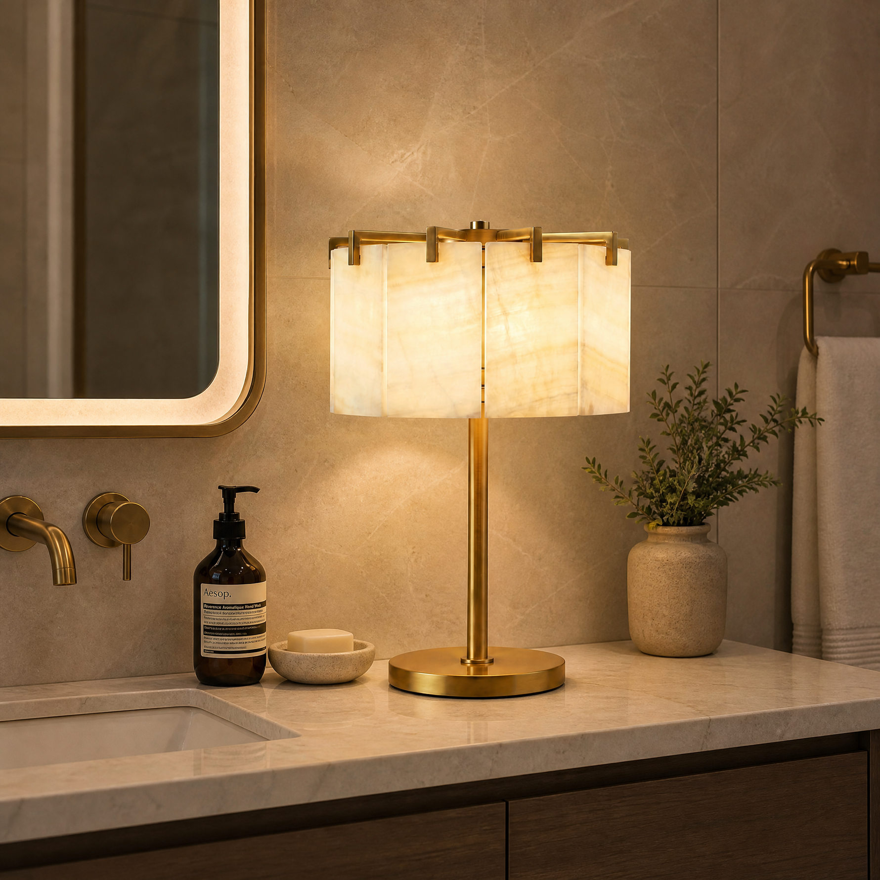 Yiosi Series Natural Stone Table Lamp