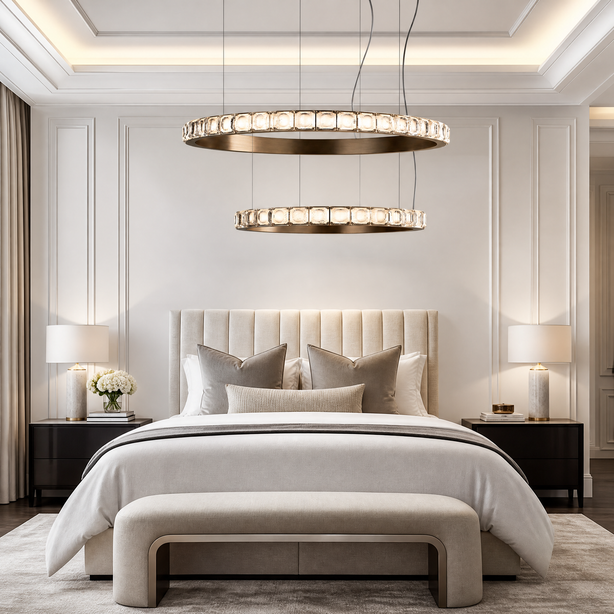 Yiosi Series Nested Crystal Chandelier Style A
