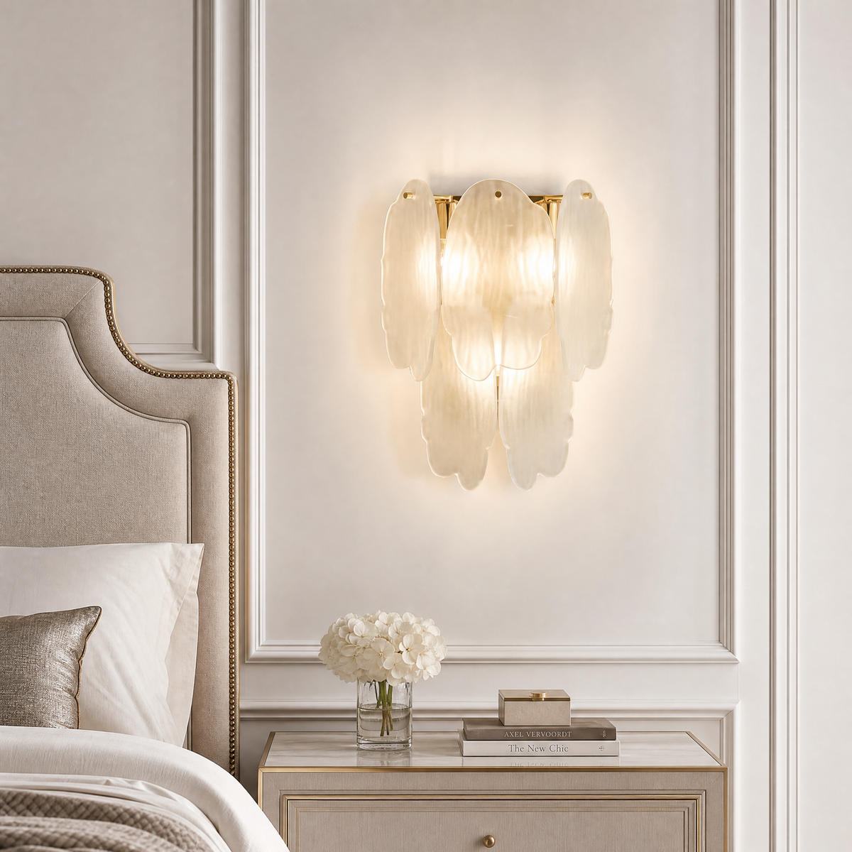 Yiosi Series Triple Glass Wall Sconce 11"