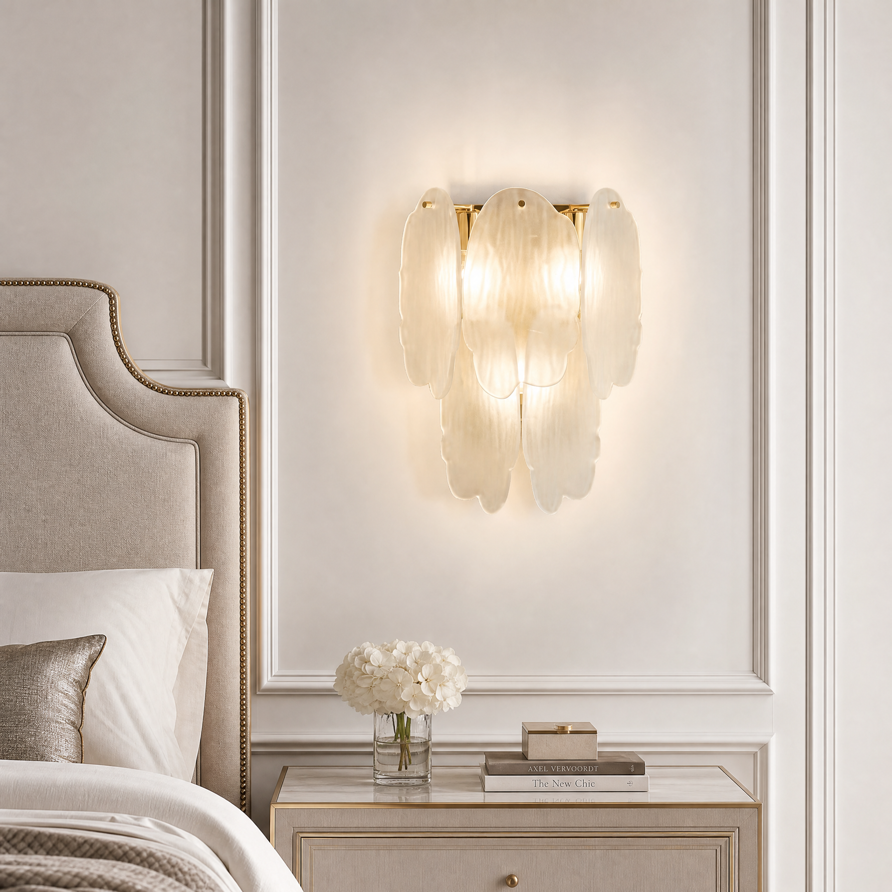 Yiosi Series Triple Glass Wall Sconce 11"