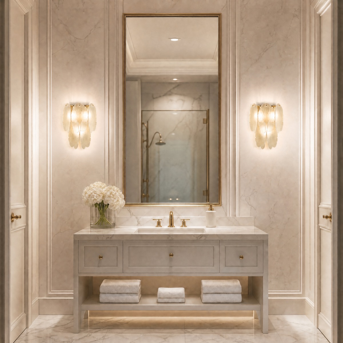 Yiosi Series Triple Glass Wall Sconce 11"
