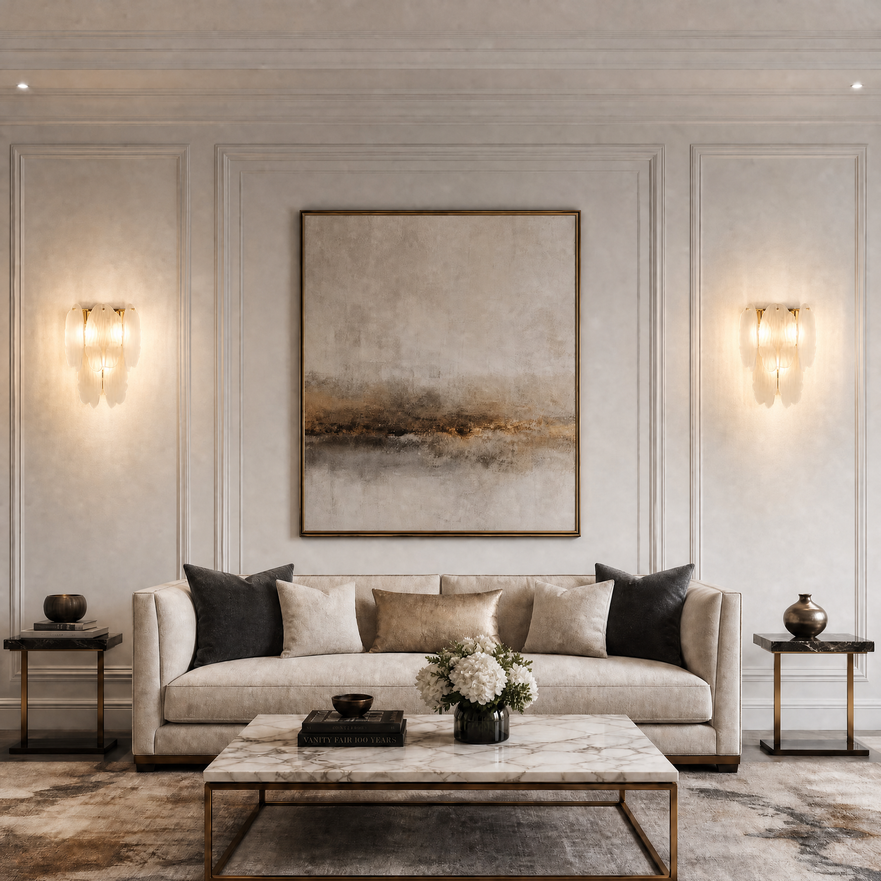 Yiosi Series Triple Glass Wall Sconce 11"