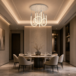 Yiosi Star Shine Glass Chandelier 31"