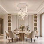 Yiosi Star Shine Glass Chandelier 39"