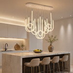 Yiosi Star Shine Glass Chandelier 47"