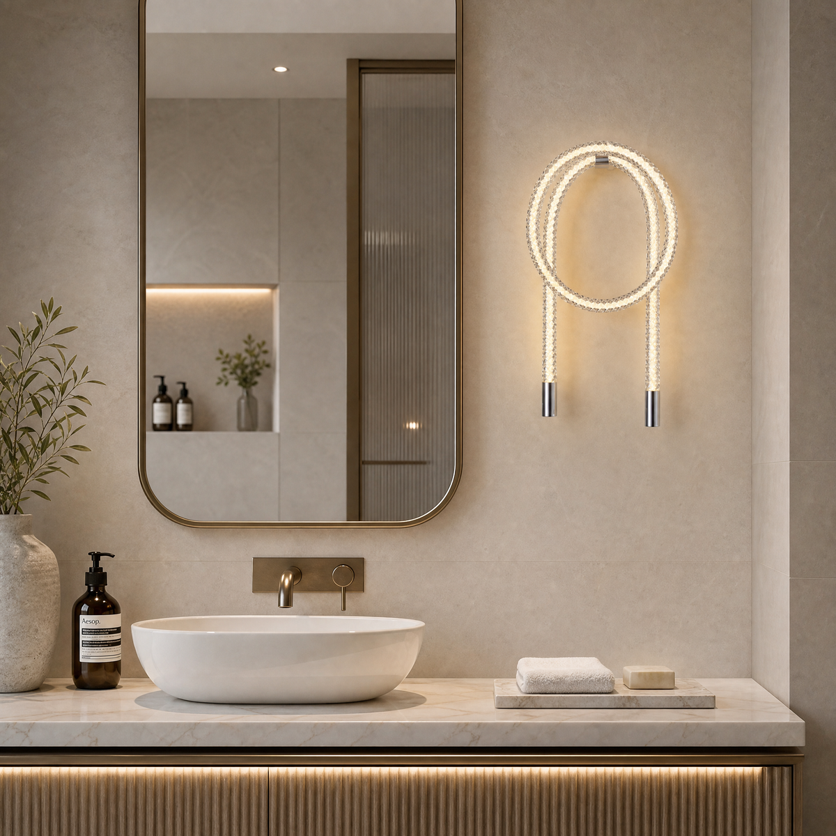 Yiosi Star Shine Mini Glass Wall Sconce
