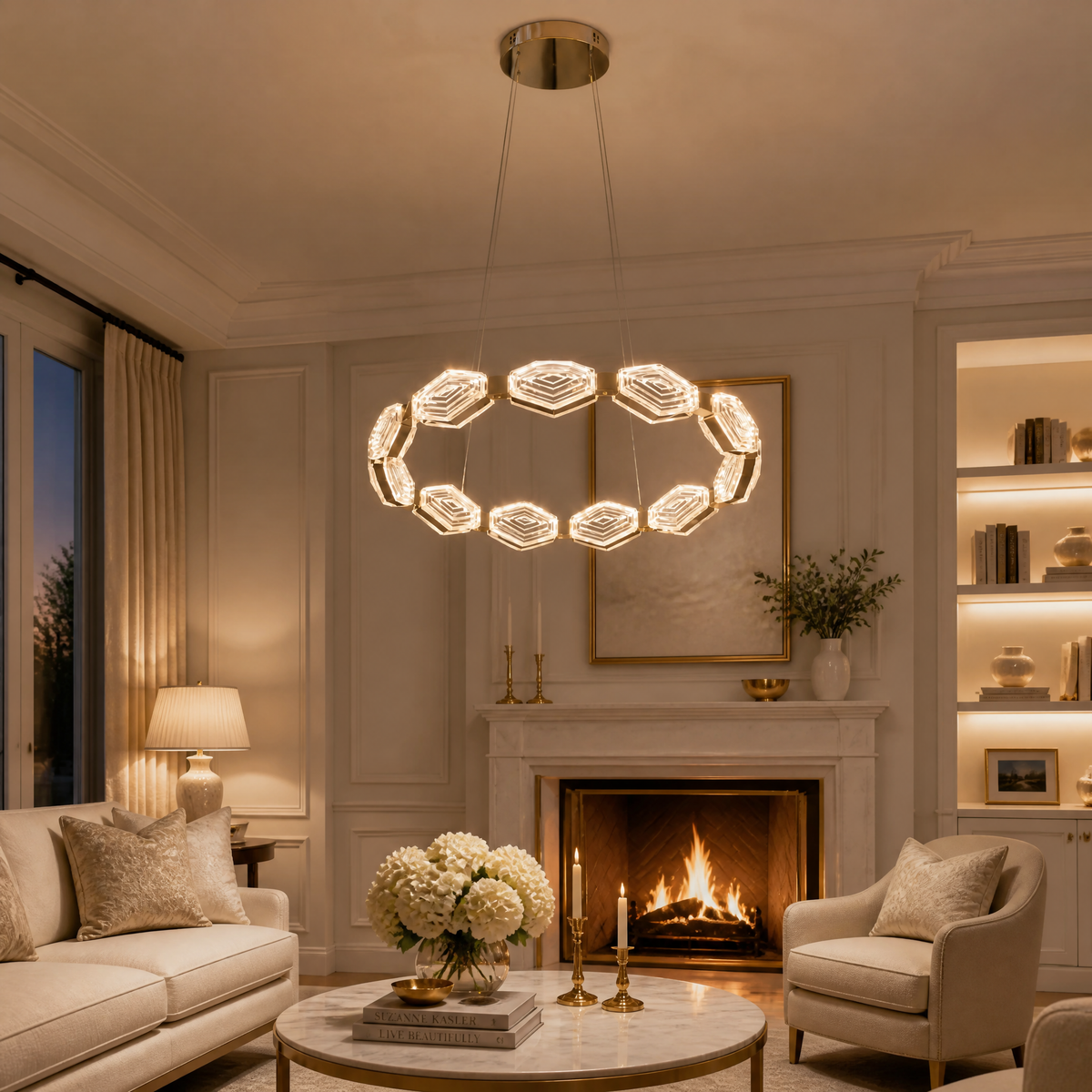 Yiosi Starlink 3-Tier Nested Glass Chandelier