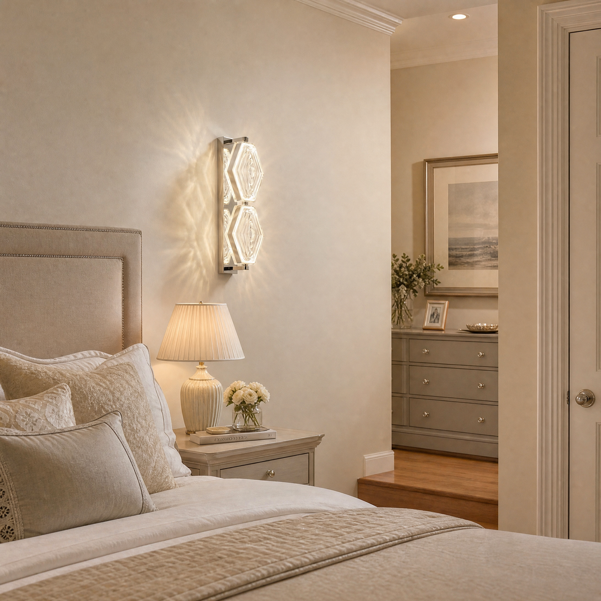 Yiosi Starlink Double Clear Glass Wall Sconce