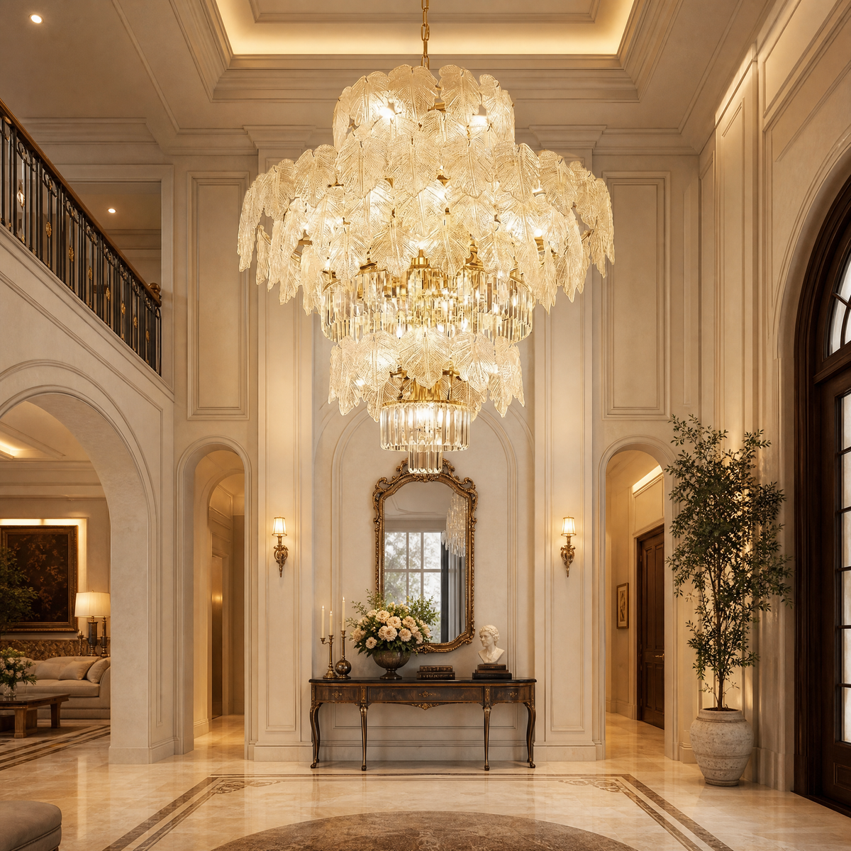 Yiosi Starry Night 3-Tier Nested Crystal Chandelier