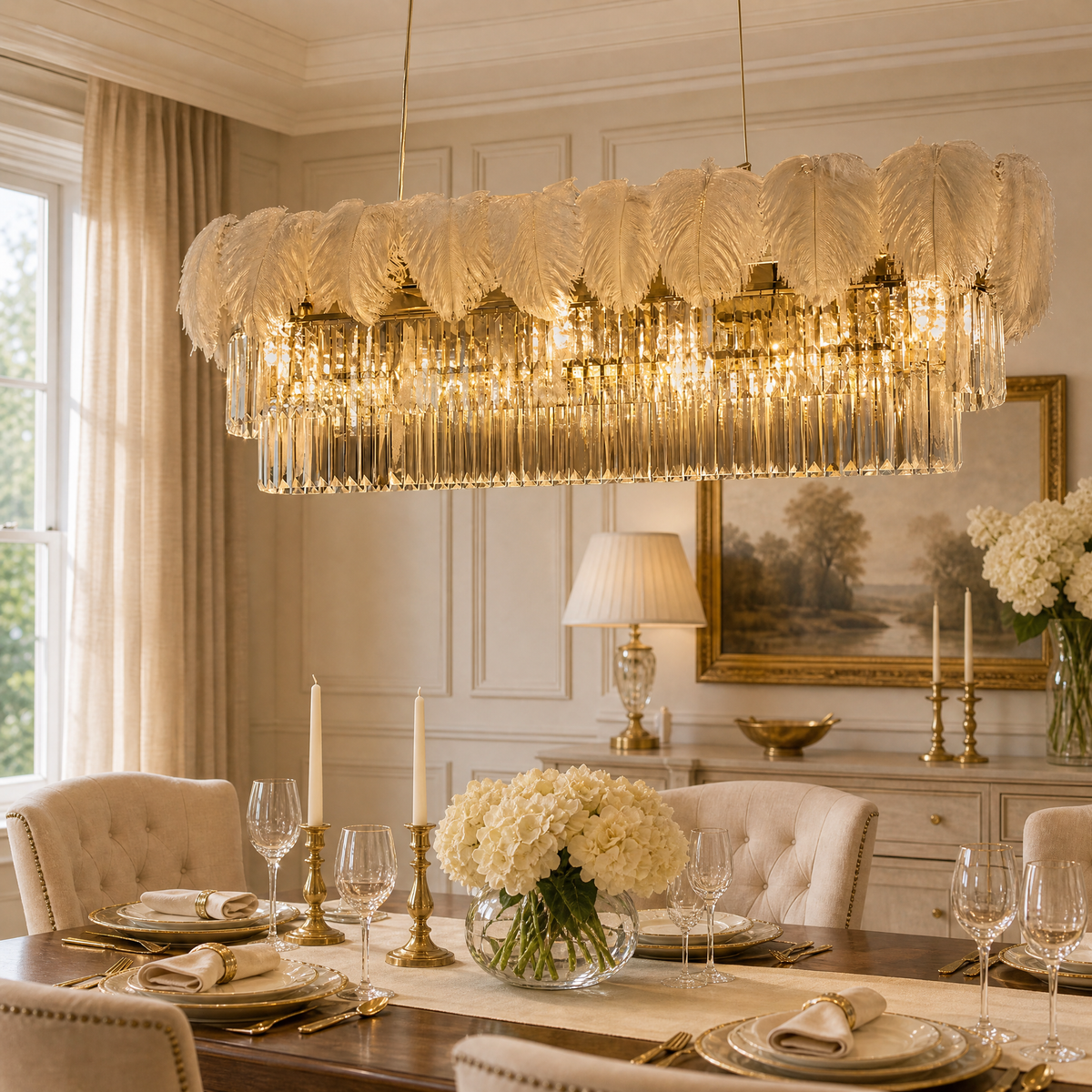 Yiosi Starry Night Crystal Chandelier 47"