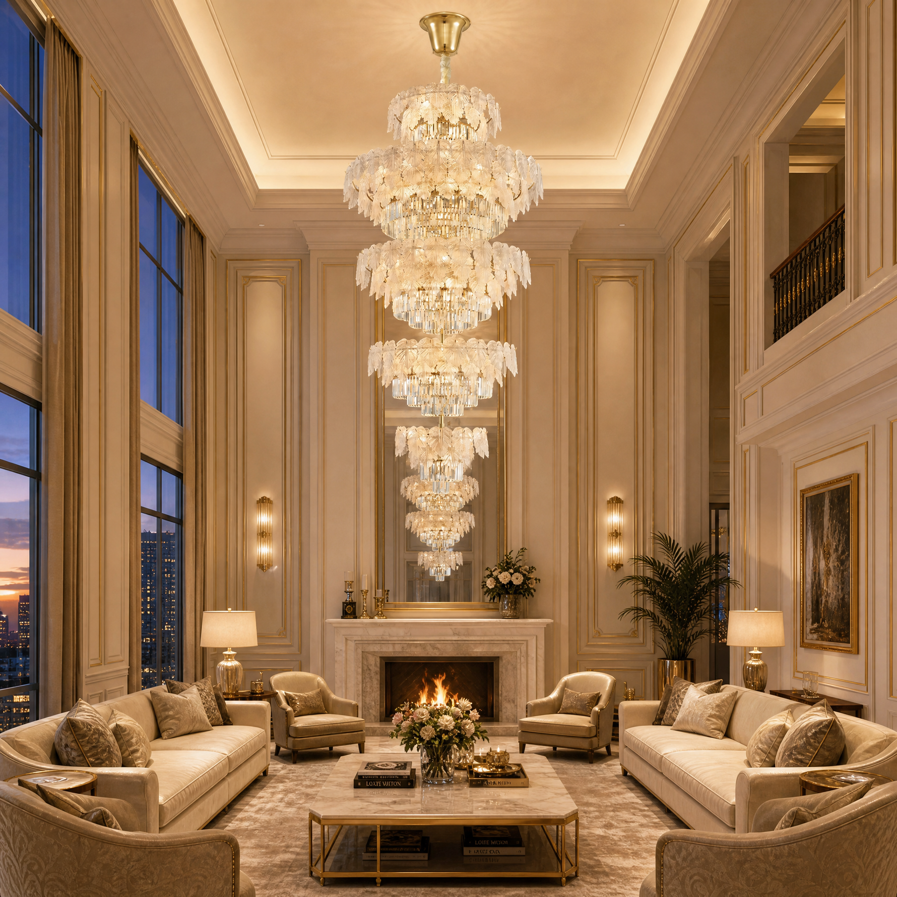 Yiosi Starry Night Crystal Chandelier 55"