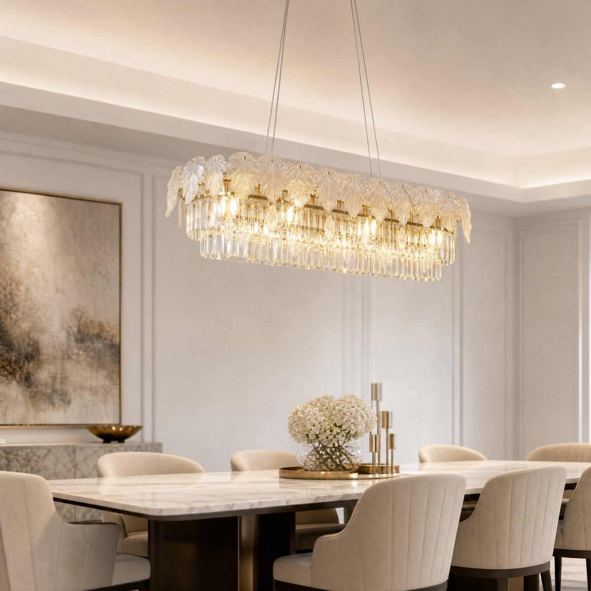 Yiosi Starry Night Crystal Chandelier 59"