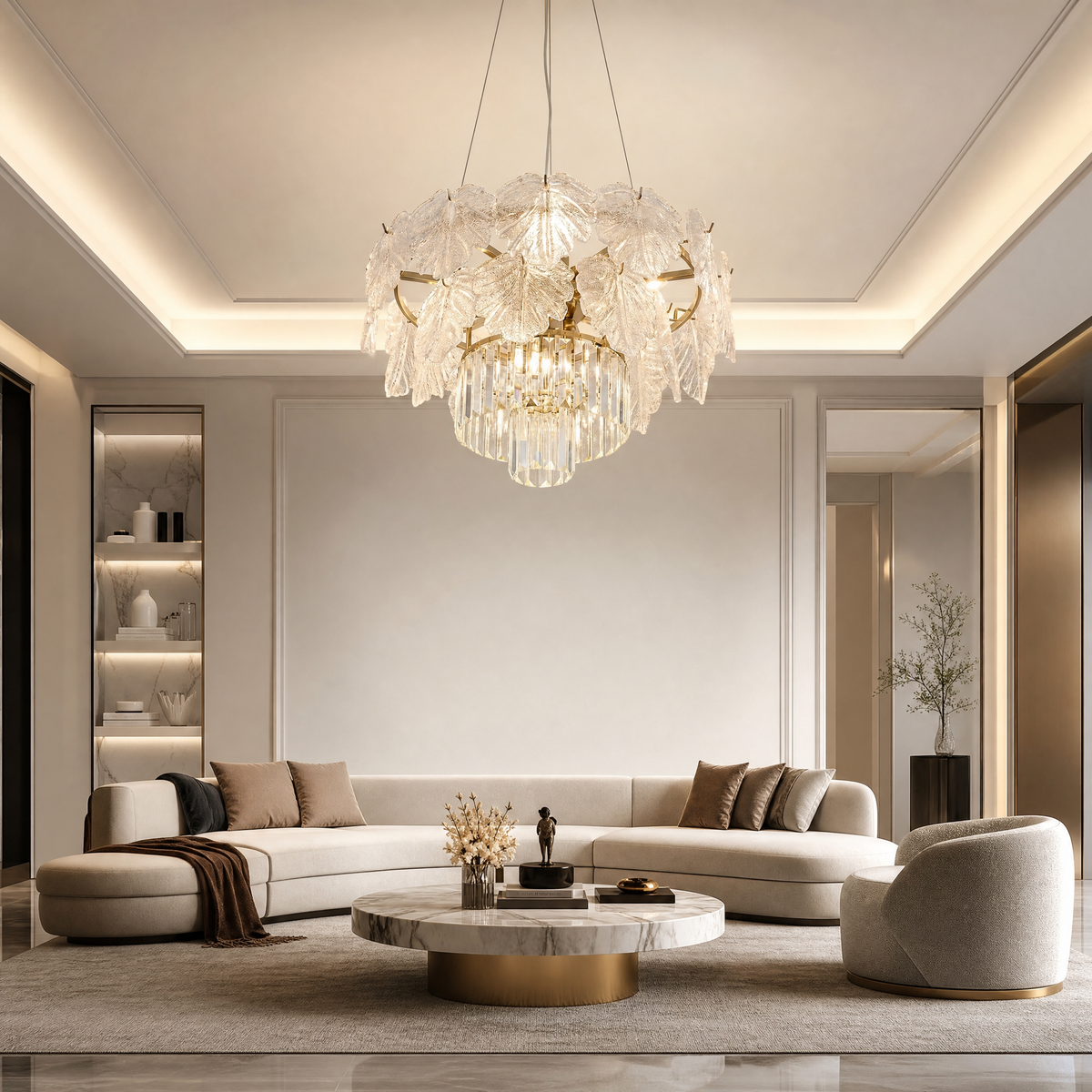 Yiosi Starry Night Crystal Pendant Light 24" Style B