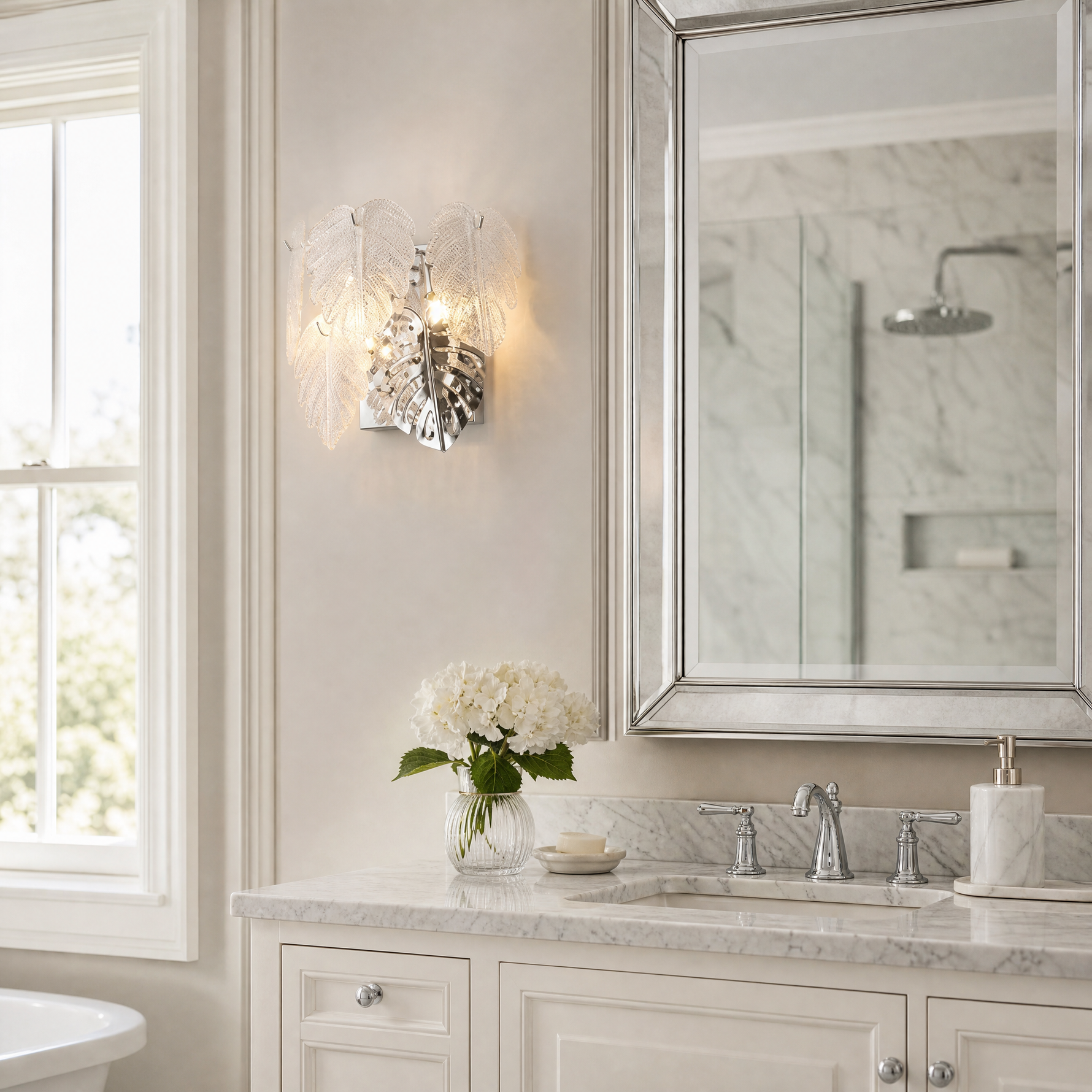 Yiosi Starry Night Crystal Wall Sconce 15"