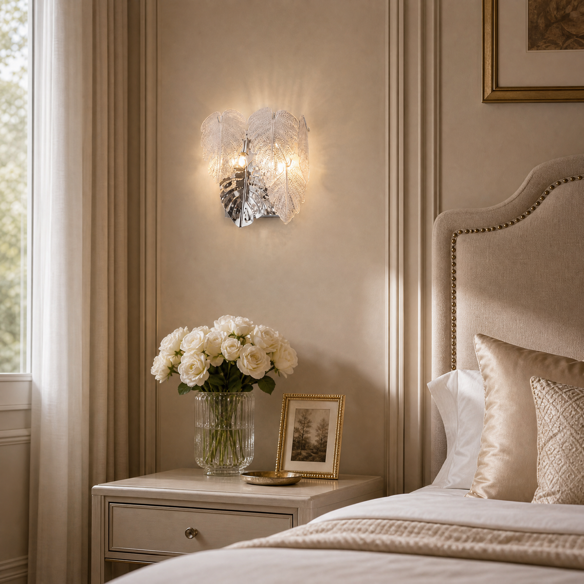 Yiosi Starry Night Crystal Wall Sconce 15"