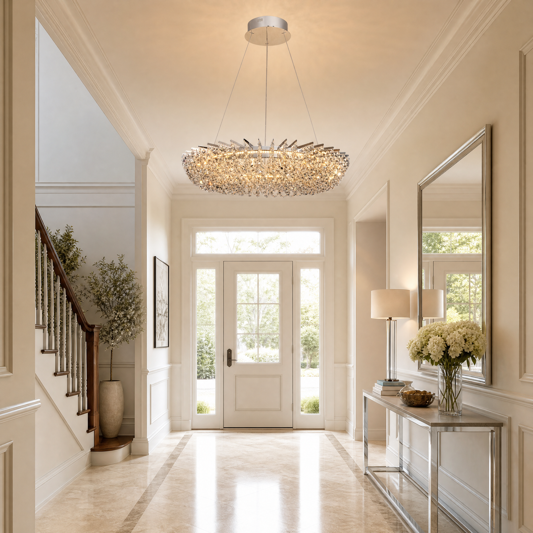 Yiosi Stella Round Crystal Chandelier